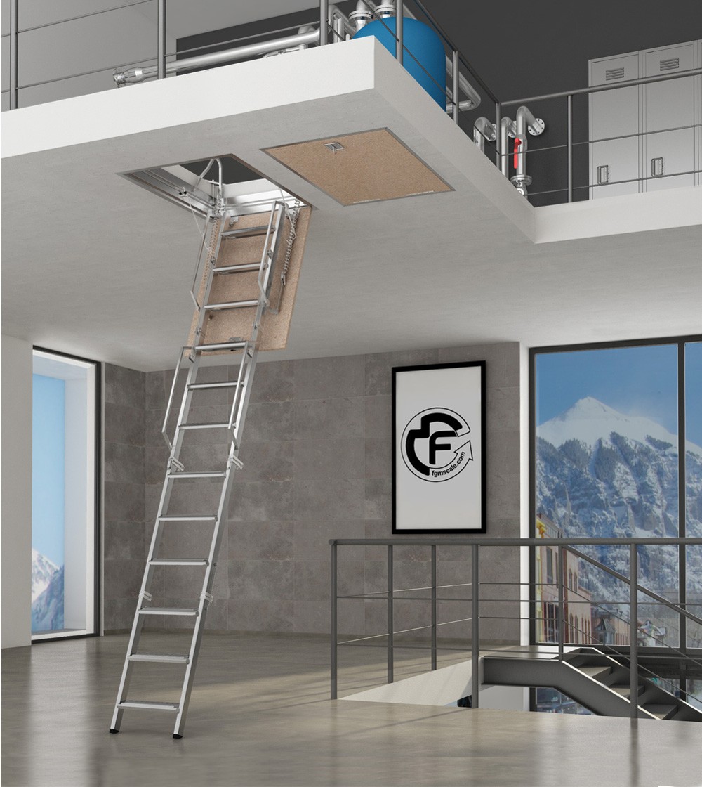 Concertina Commercial Attic Ladder
