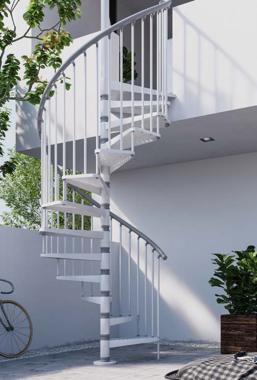 Exterior Zink Spiral Stair