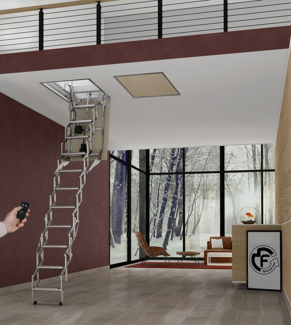 Concertina Commercial Attic Ladder